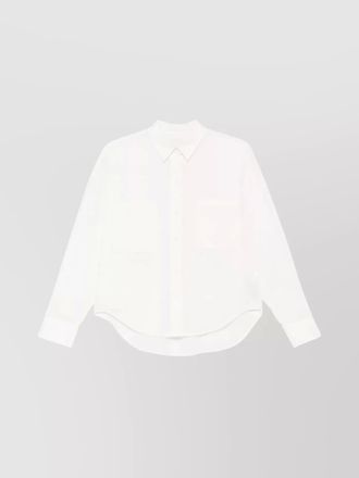 Calvin Klein long sleeve cotton voile shirt