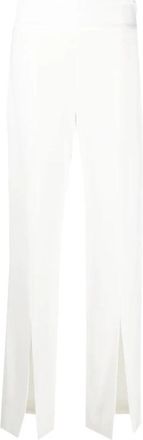 SIMKHAI Witte Casual Broek met Split - Dames - Wijde Broeken - Wit - M - Broeken
