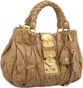 Miu Miu Borsa Pre-owned - - Pre-owned - Donna - Marrone - ONE SIZE