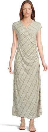 Tommy Bahama Carmela Bungalow Bay Maxi Dress Womens Dress Dusty Thyme : LG (US 12-14), Polyester/Spandex