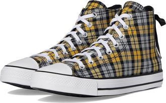 Converse Chuck Taylor All Star Plaid Shoes Black/Yellow/White : Mens 8.5 - Womens 10.5 Medium, Canvas