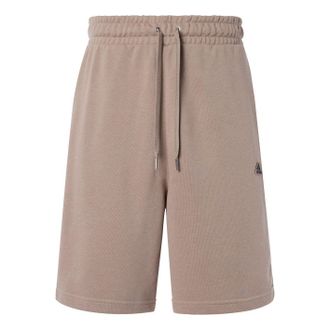 adidas Solid Color Logo Printing Lacing Straight Shorts Brown HS4389