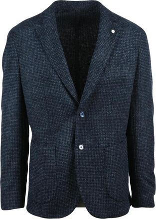 L.B.M. 1911 Blazer Stondata - Heren - Blazers - Blauw - 2XL - Wol - Jassen