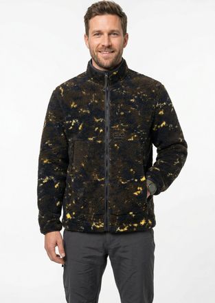 Jack Wolfskin Fleecejacke JACK WOLFSKIN, Gr. XXL, lichen peat, Obermaterial: 100% Polyester, normal, Jacken Fleecejacke, &Uuml;bergangsjacke f&uuml;r Wandern und Trekking, mi