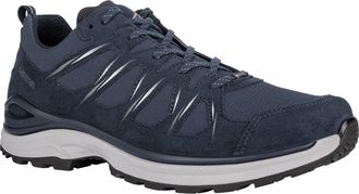 Lowa Wanderschuh LOWA INNOX EVO II GTX, Herren, Gr. 43,5, grau (navy, graphit), Synthetik, Textil, Schuhe Wanderschuh, wasserdicht, winddicht,atmungsaktiv 