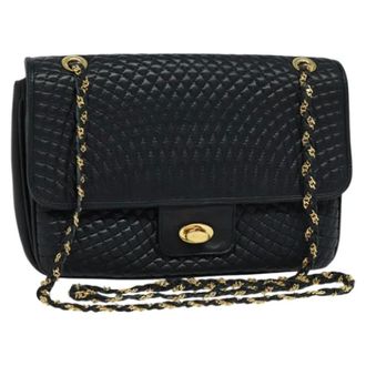 Bally Tweedehands leren schoudertassen - Dames - Pre-owned - Zwart - Maat: ONE Size Leer