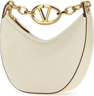 Valentino Garavani Womens Ivory Leather Mini Hobo Vlogo Moon Handbag Borse A Mano