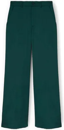 Motivi Broeken, Dames, Groen, M, Polyester, Satin Palazzo Broek
