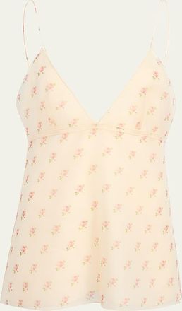 Khaite Timy Backless Silk Tank Top