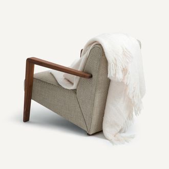 AM.PM Plaid van wol en polyamide, Mantas