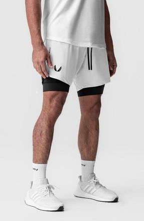 ASRV Tetra-Lite 7 Liner Short in White Wings/black at Nordstrom, Size X-Small