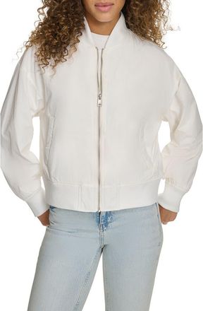 Levi's Relaxed Bomber Jacket in White at Nordstrom, Size X-Small