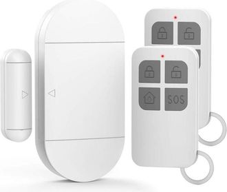 OEM Alarma Para Puertas Y Ventanas, Sirena De 130 Db, 2 Mandos A Distancia, F&aacute;cil Instalaci&oacute;n, Sistema De Alarma Inal&aacute;mbrico Para El Hogar