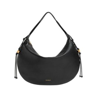 Coccinelle Nory Schoudertas - Dames - Schoudertassen - Zwart - ONE Size - Katoen - Tassen