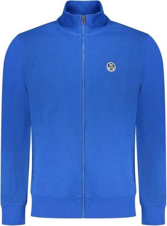 North Sails Cotton Sweatshirt - Heren - Vesten met rits - Blauw - 3XL - Katoen - Hoodies & sweatvesten
