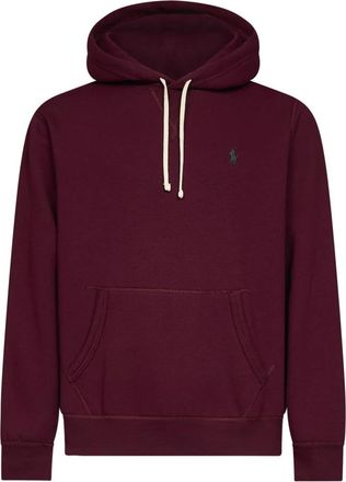 Polo Ralph Lauren Fleece Hoodie - Heren - Hoodies - Rood - L - Katoen - Hoodies & sweatvesten