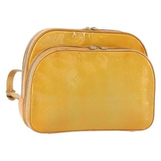 Louis Vuitton Pre-owned Patent Leather Backpack - Dames - Vintage Rugzakken - Geel - ONE Size - Leer - Vintage