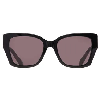 Balenciaga Grey Square Ladies Sunglasses BB0474S 001 55
