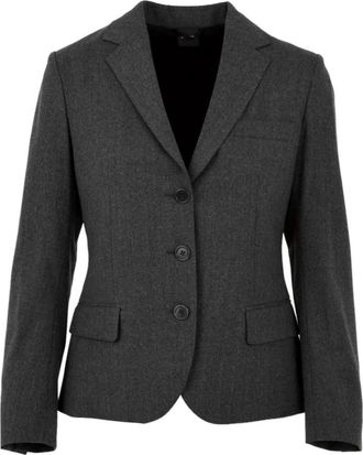 Aspesi 0909 G839 Jacket - Dames - Blazers - Grijs - M - Leer - Jassen