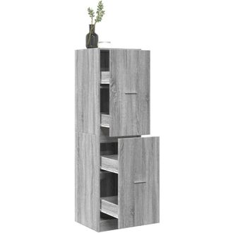 vidaXL Armadietto da Farmacia Grigio Sonoma 40x41x144,5 cm Truciolato - Vidaxl