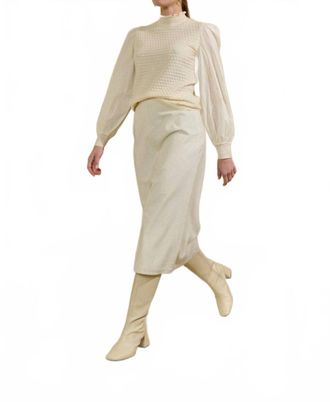 Sita Murt/ Knit Cotton Sleeves In Ecru