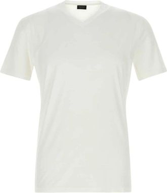 Gucci Zachte rayon jersey T-shirt - Heren - T-shirts - Wit - M - Rayon - Tops