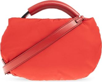 Moschino Ovale Handtas - Dames - Handtassen - Rood - ONE Size - Leer - Tassen