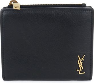 Saint Laurent Black Leather Wallet (Bi-Fold) (Pre-Owned)