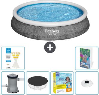 Bestway Piscina Bestway Fast Set Redonda - 396x84 Cm - 7-piezas S178