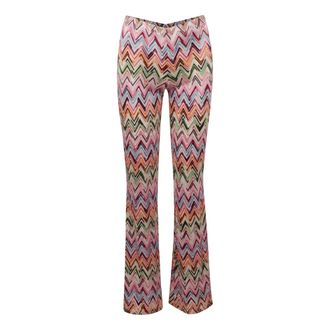 Missoni Wide Trousers, female, Multicolor, Size: XS Flare viscose pants