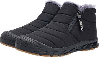 Generic Plush Warm Cotton Shoes Wear and Anti Boots Five Finger Cotton Shoes Outdoor Sports Shoes Mens and Womens Hiking Shoes Sneaker Shoe Laces for Men (Bla