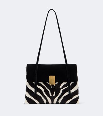 Khaite Bolso al hombro Soft Blake Small de pelo y ante