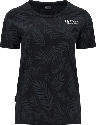 Freddy T-shirt comfort in jersey con stampa foliage tropicale