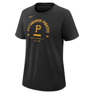 Nike Pittsburgh Pirates Authentic Collection Early Work Nike Womens Dri-FIT MLB T-Shirt in Black | 03N800APTB-HXK