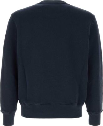 Autry Mens Logo Sweatshirt Navy Cotton Sweater