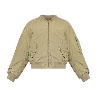 Balmain Bomber Jackets, male, Green, Size: 2XL Patch Pocket Bomber Jacket