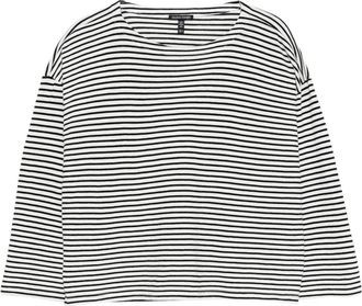 Eileen Fisher Gestreept T-shirt - Wit