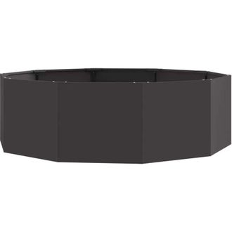 vidaXL Jardinera Negro 120 X 120 X 35 Cm Acero Vidaxl