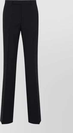 Celine wool pleated straight hem pants with pockets