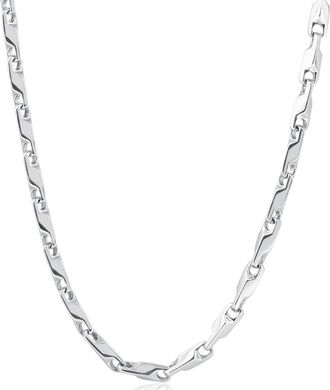 Pompeii3 Mens 14k Gold (64gram) or Platinum (120gram) 5mm Link Chain Necklace 21