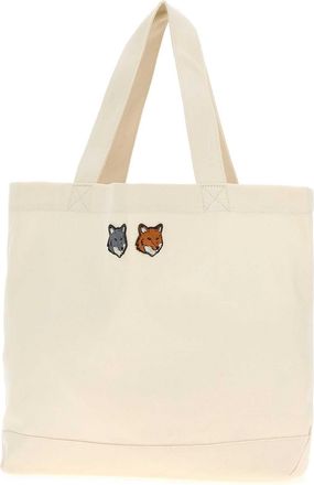Maison Kitsun&eacute; Head Tote Bag - Beige