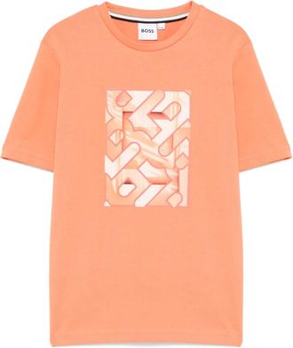 BOSS Kidswear graphic-print T-shirt - kids - Cotton - 14 - Orange