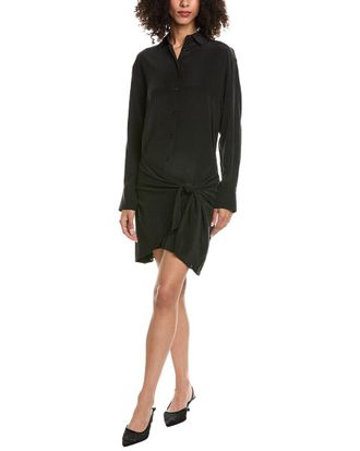 The Kooples Washed Silk Shirtdress