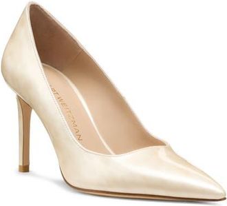Stuart Weitzman Stuart Power 85 Pump in Linen at Nordstrom, Size 8.5
