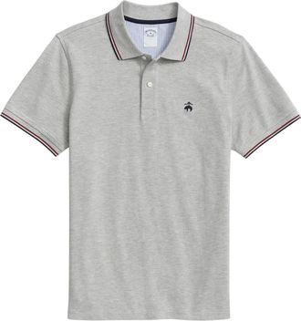 Brooks Brothers Polo con ricamo - Grigio