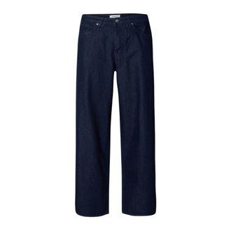 Selected Straight Jeans, male, Blue, Size: W33 Wide Fit Ben Landon Rinse Jeans