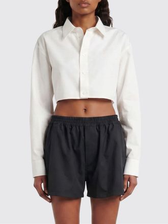 Balenciaga Camicia cropped Balenciaga in cotone e seta