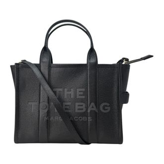 Marc Jacobs Leather Medium Tote Bag - female - Marc Jacobs - Shopping Bags - Black - ONE SIZE - Bags