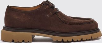 Ferragamo Scarpe Derby in pelle scamosciata con suola dentellata