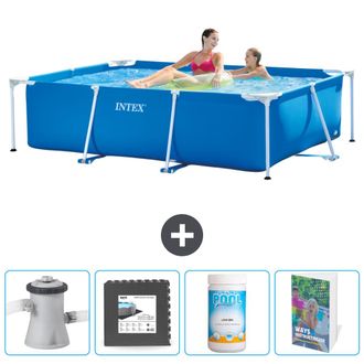 Intex Piscina Con Estructura Rectangular - 220x150x60 Cm - 7-piezas Scb125